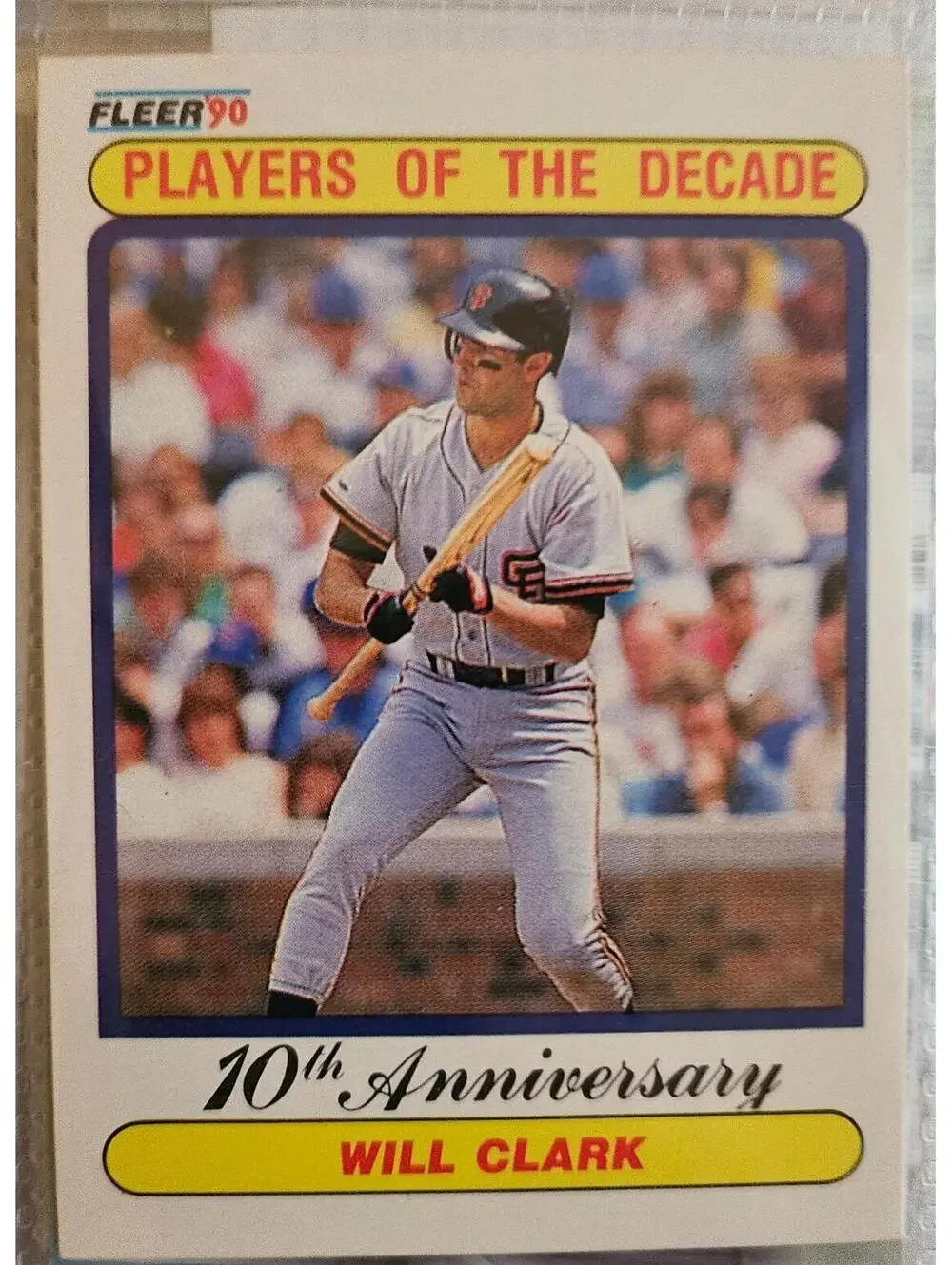 1990 Fleer #630 - Will Clark '89 ERR 23 homers but only scored 24 runs?